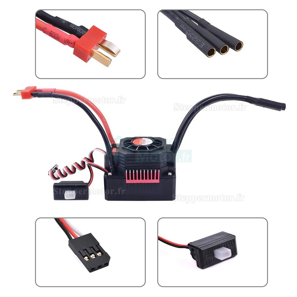 Surpass Hobby 45A ESC Contrôleur de vitesse électronique pour moteur sans balais de drone de voiture RC